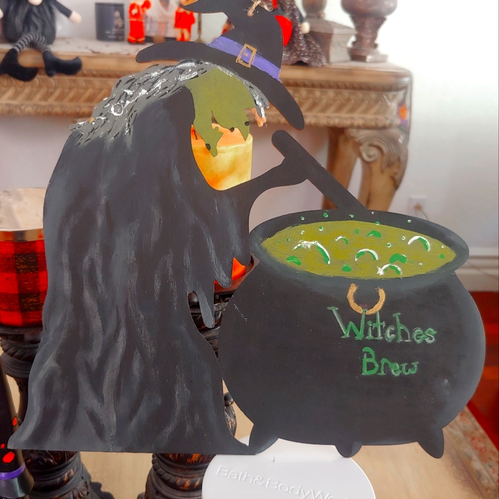 Witches Brew hand painted decor